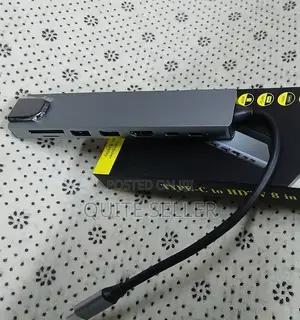 Fast Ethernet/Rj-45 Type C to HDTV 8 in 1 Adapter Hdmi Compatible