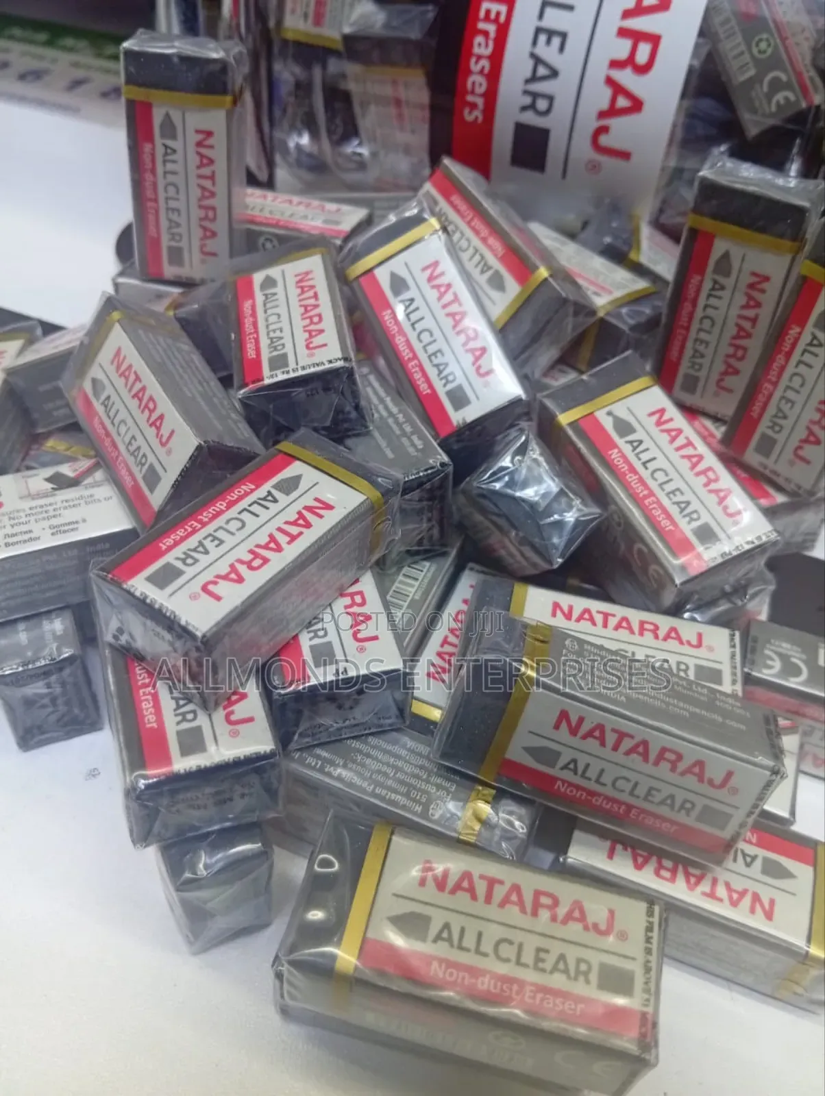 A Piece of Black Nataraj Non Dust/Dustless Eraser- Rubber