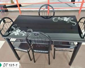 Black 4 Sitter Dinning Table - main view