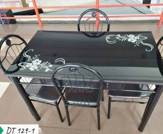 Movable Black Dinning Table