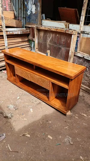 Elevated Mahogany Tv Stand