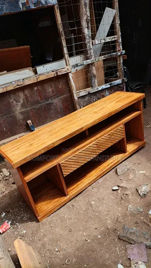 Elevated Mahogany Tv Stand