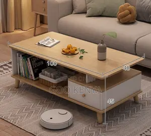 Home Table; Nordic Coffee Table for Home Interiors, Wood-Leg Design