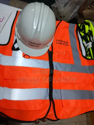 White General-purpose And Orange Reflector With Pockets Plus Branding