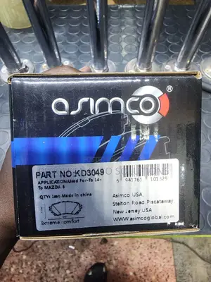 Mazda 6/Atenza(Gj/Gl), Axela, Cx4 Front Asimco Brake Pads Kd3049