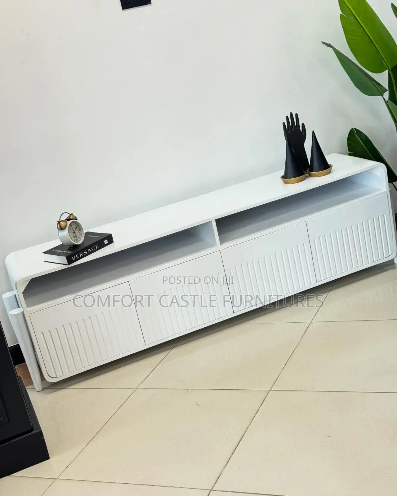 White Tv Stand Showcase