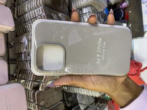 Taupe Liquid Silicone iPhone 15 Pro Max Soft Microfiber Lining Case - thumbnail 2