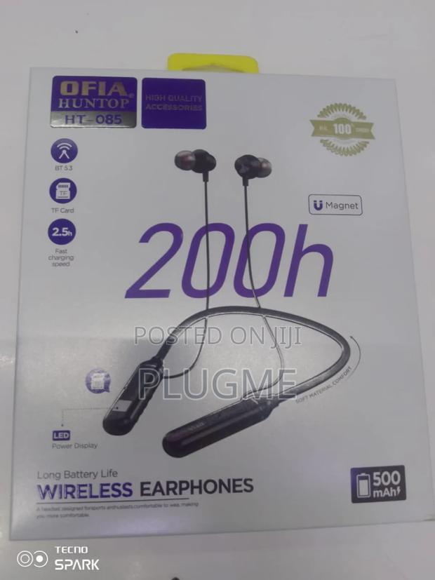 Ofia Huntop Ht-085 Wireless Neckband Earphones