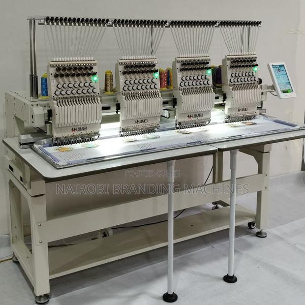 4 Heads Embroidery Machine Computerized With 12 / 15 Needles