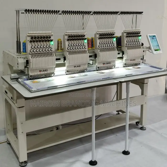 4 Heads Embroidery Machine Computerized With 12 / 15 Needles