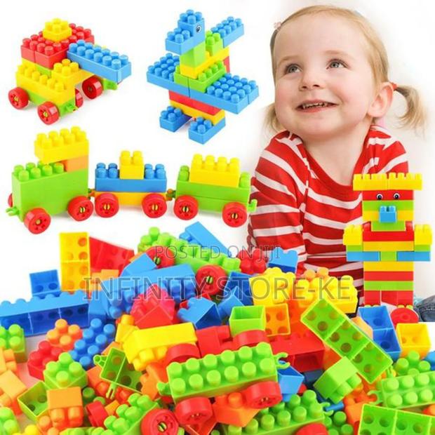 120 Pieces Kids Stacking Blocks - thumbnail 3