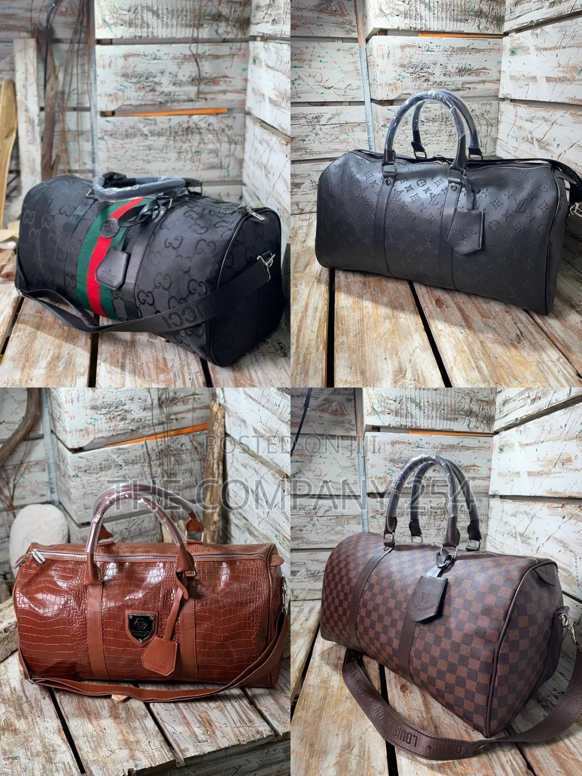 Quality Leather Designer Casual Lv Gucci Burbery Duffle Bags