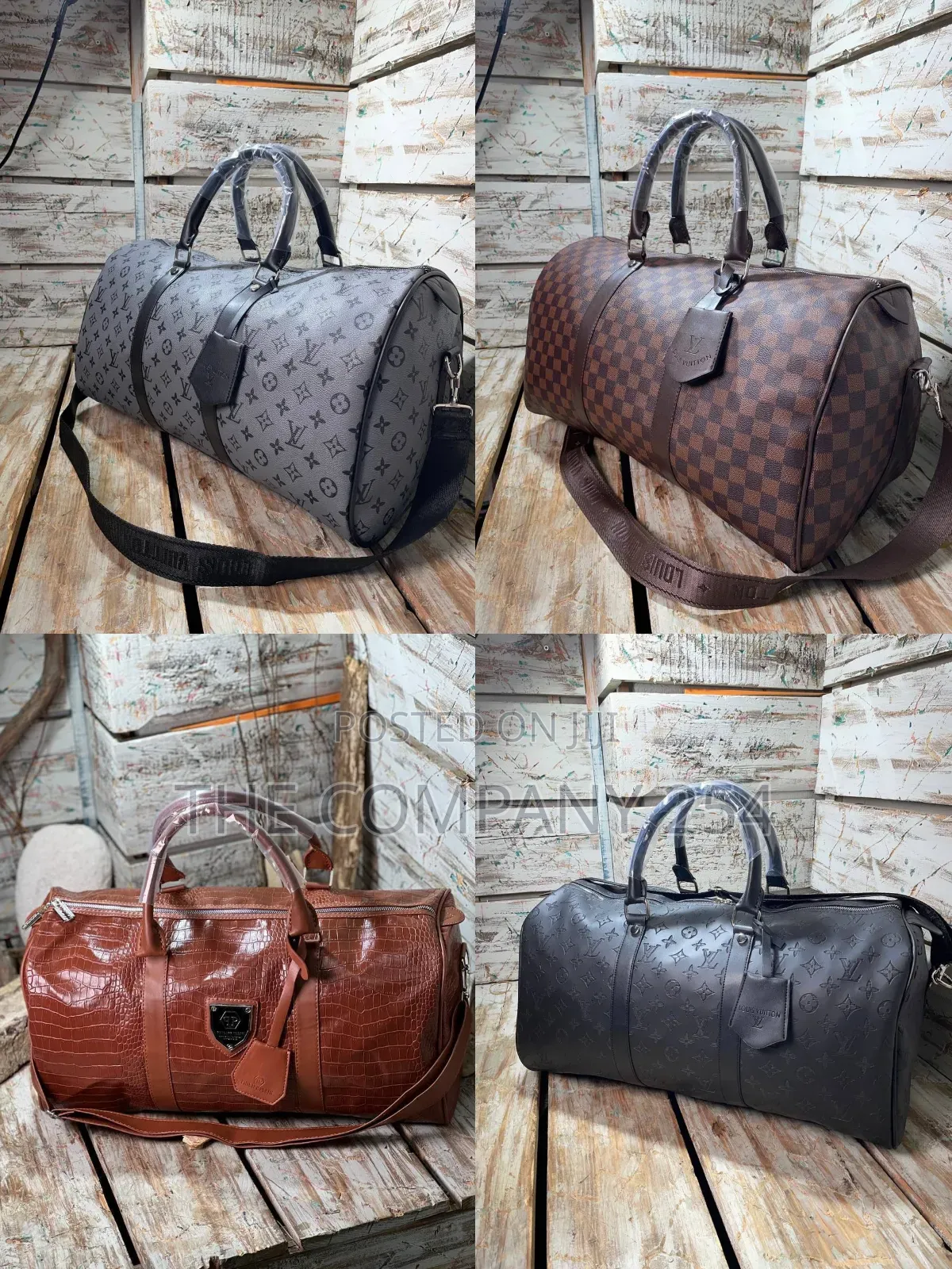 Quality Leather Designer Casual Lv Gucci Burbery Duffle Bags
