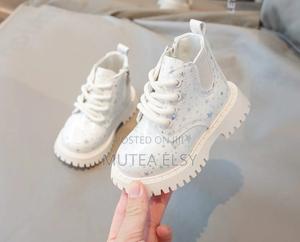 Black,Pink White Glittery Kids Boots - thumbnail 2