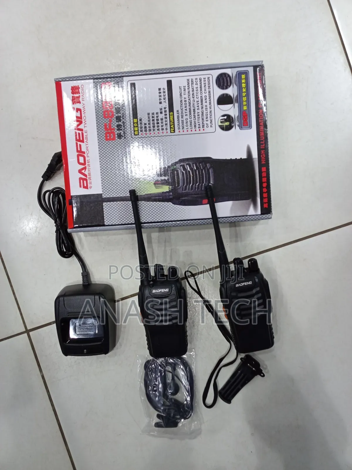 Bf-888s Baofeng 2- Way Communication Long Range 16ch Patrol Radio