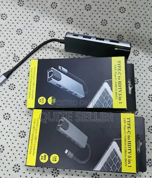 Type C to HDTV 8-in-1 Adapter Hdmi Tf Rj45 Compatible