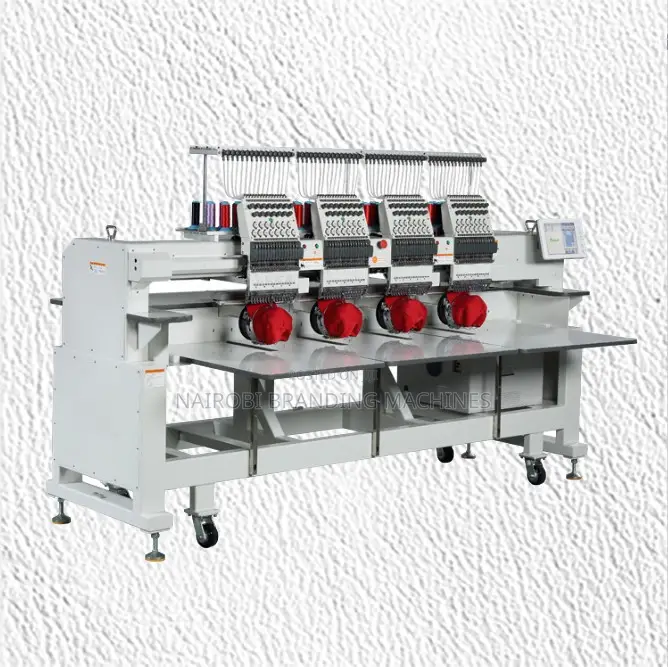 New 4 Head Embroidery Machine Industrial 12/15 Needles