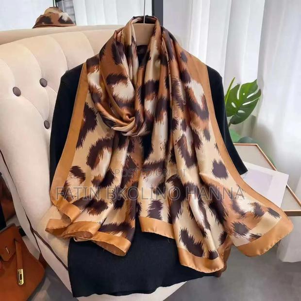 Animal Print Silk Scarf