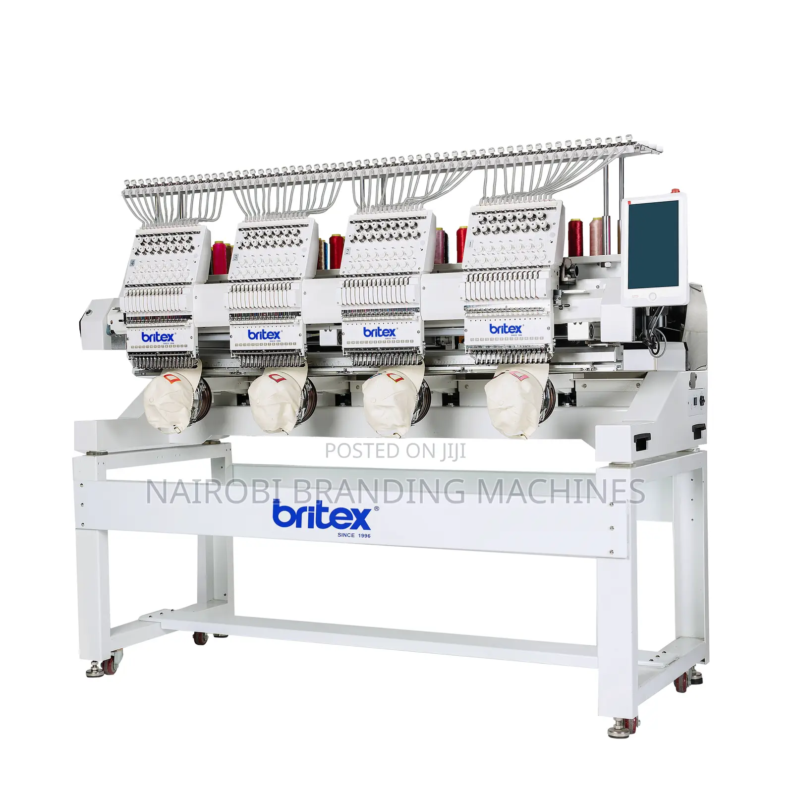 4-Head Industrial Embroidery Machine for Clothes Color Change Motor