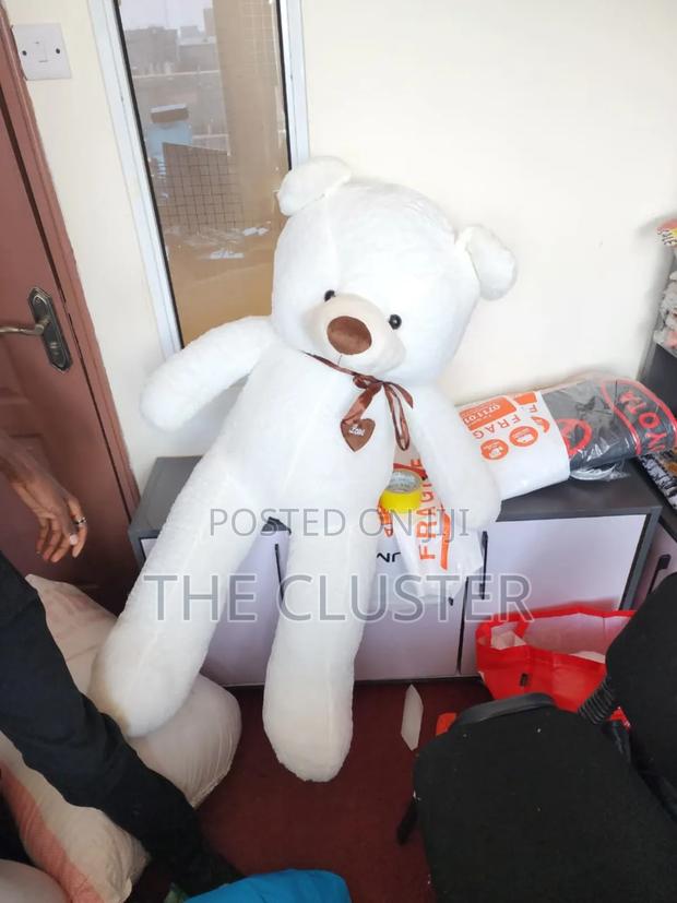 100cm White Teddy Bears - thumbnail 2