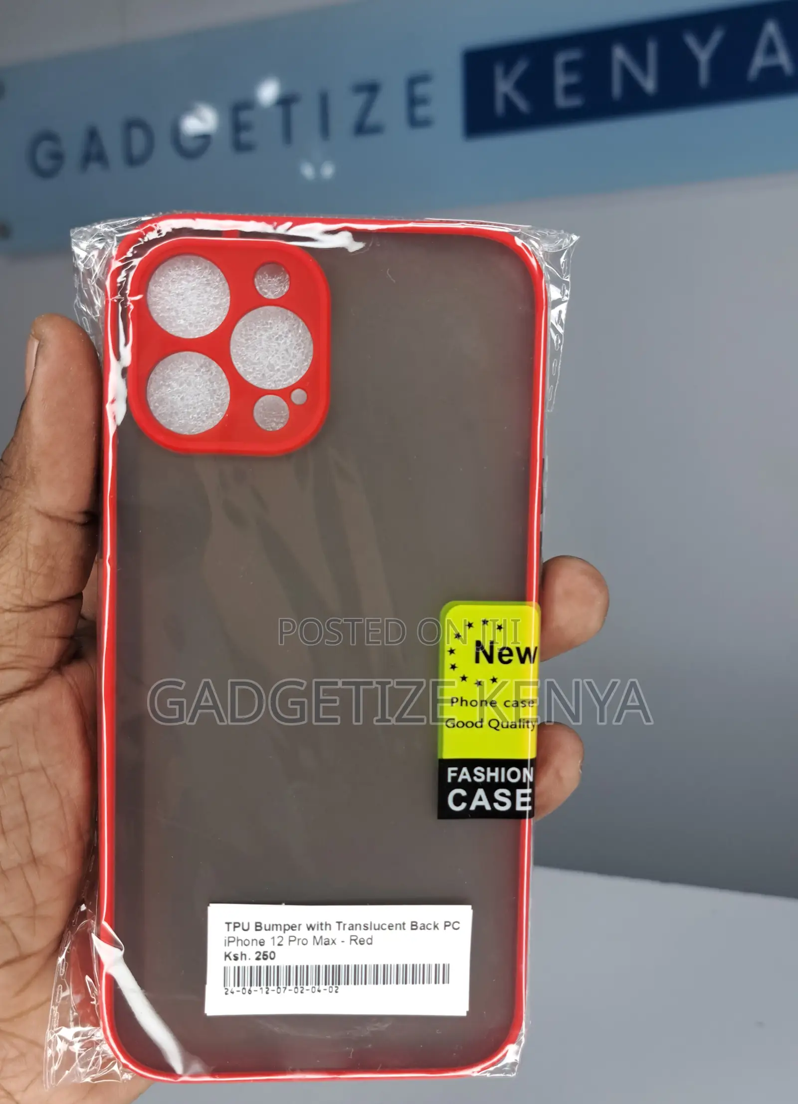 iPhone 12 Pro Max Tpu Bumper With Translucent Back Pc Case