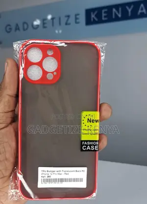 iPhone 12 Pro Max Tpu Bumper With Translucent Back Pc Case