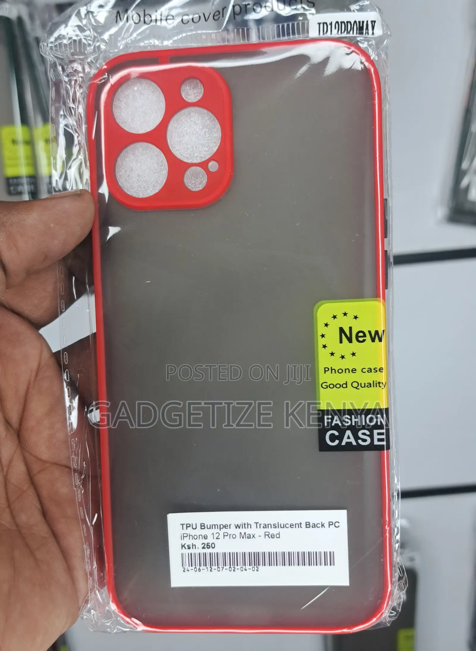 iPhone 12 Pro Max Tpu Bumper With Translucent Back Pc Case