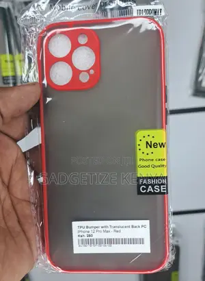 iPhone 12 Pro Max Tpu Bumper With Translucent Back Pc Case