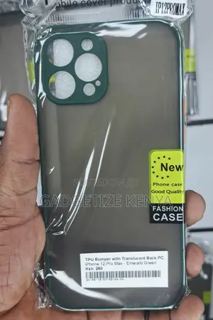 iPhone 12 Pro Max Tpu Bumper With Translucent Back Pc Case