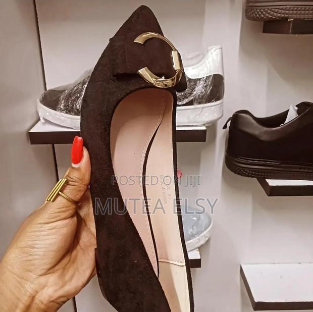 Black,Red,Maroon,Beige Grey Fancy Soft Suede Flats - thumbnail 2