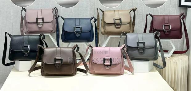Peach/Blue Handbags/Sling Bag