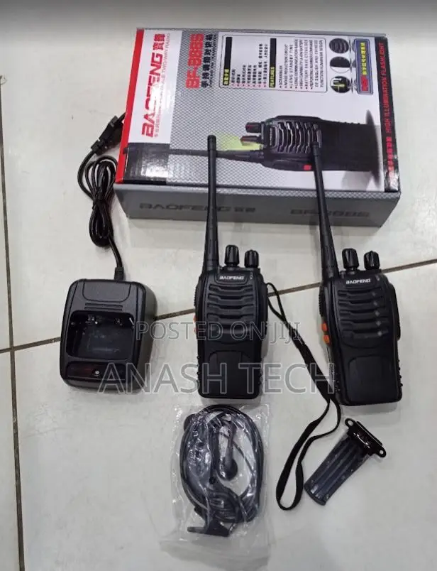 Well Maintained Baofeng Bf-888s Walkie Talkie Upto 3kms Range