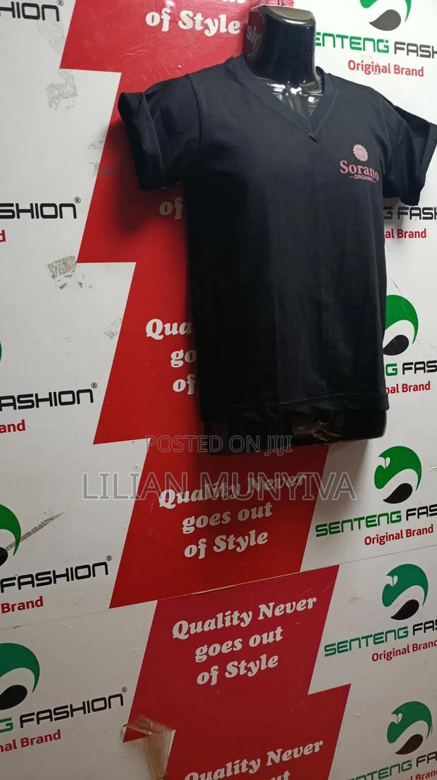 Black Branded B Neck T-Shirt - thumbnail 3