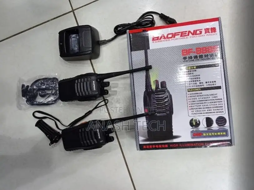 Baofeng Bf-888s Walkie Talkie Two-Way Radio for Security and Events