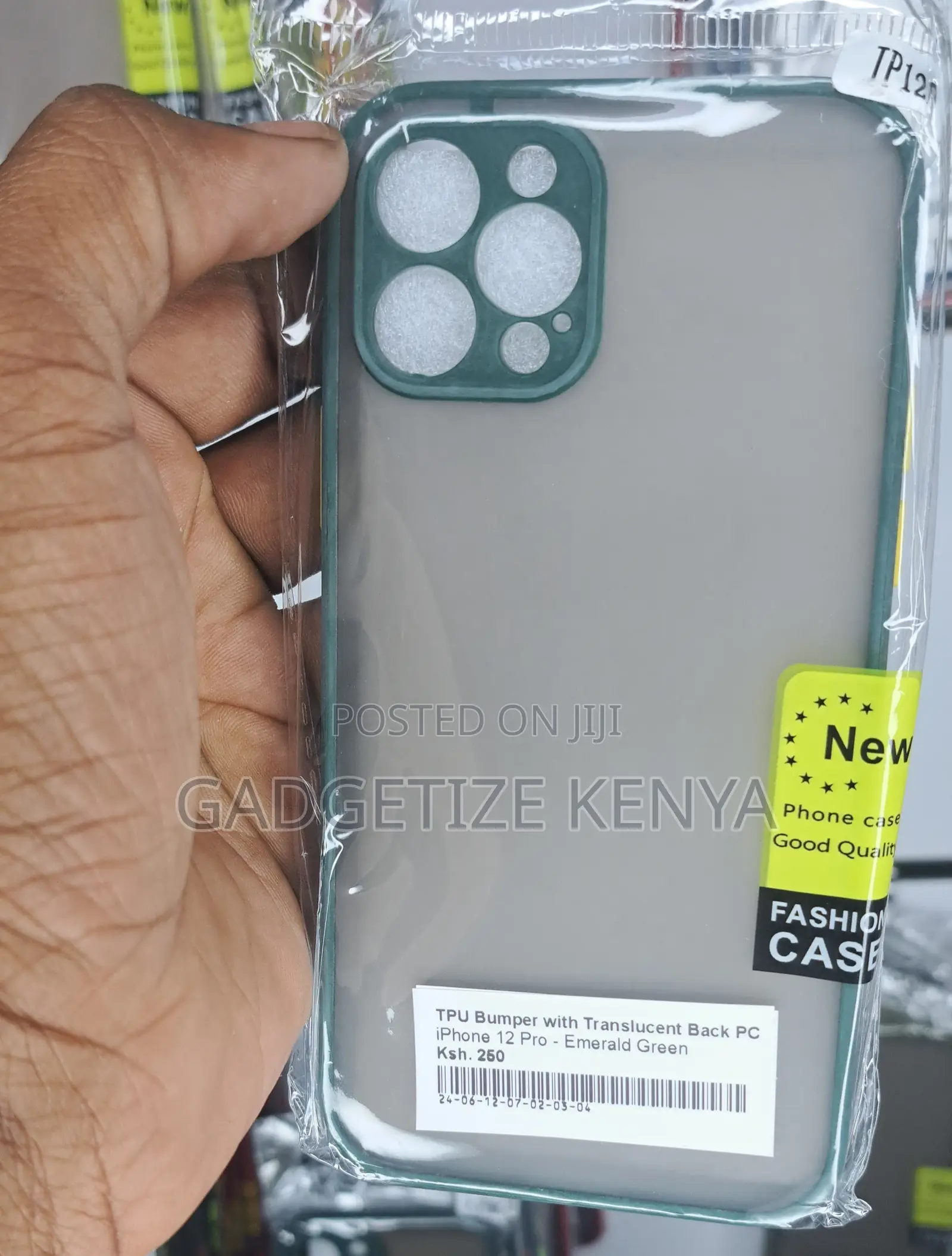 iPhone 12 Pro Tpu Bumper With Translucent Back Pc Case
