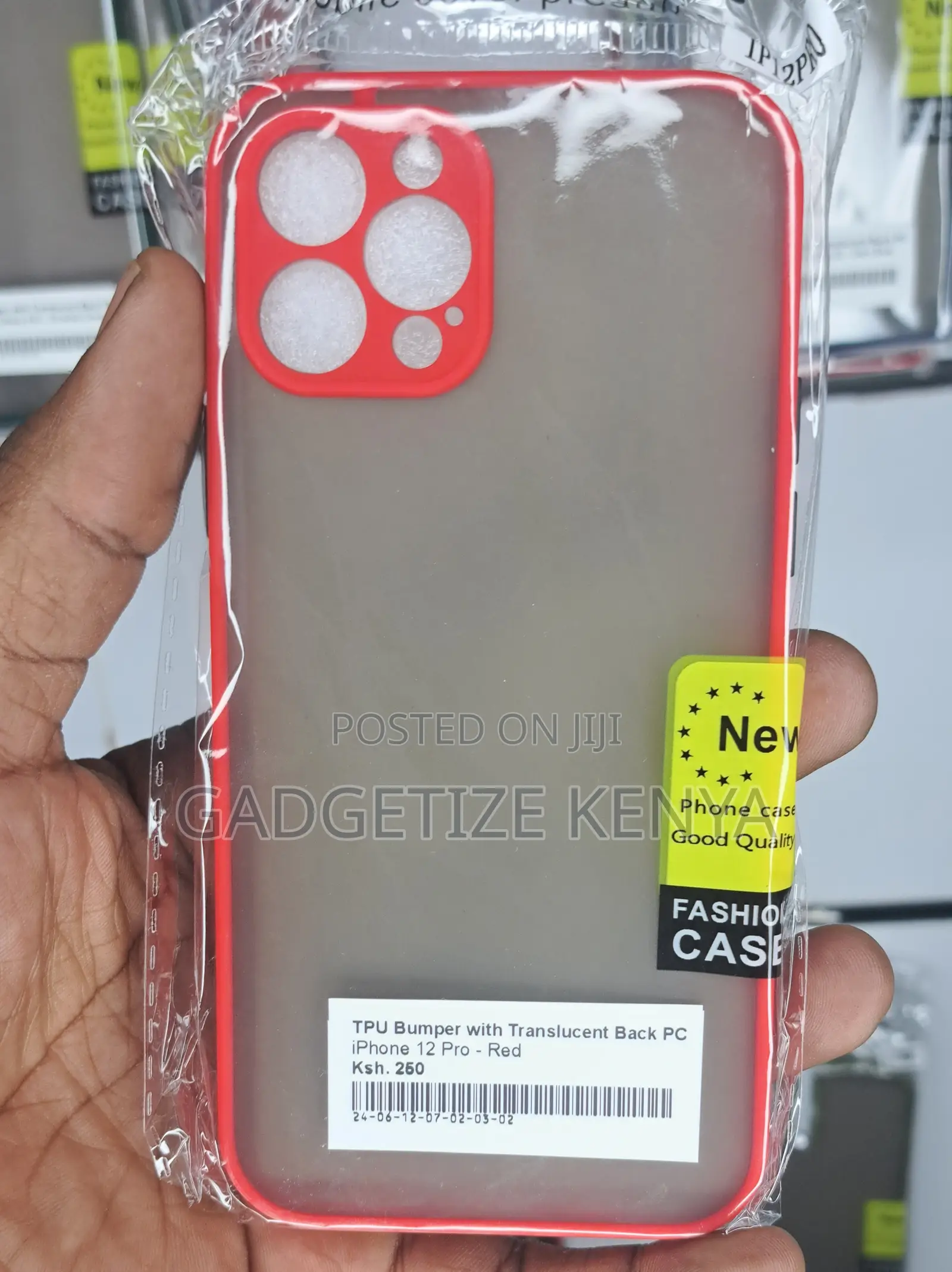 iPhone 12 Pro Tpu Bumper With Translucent Back Pc Case
