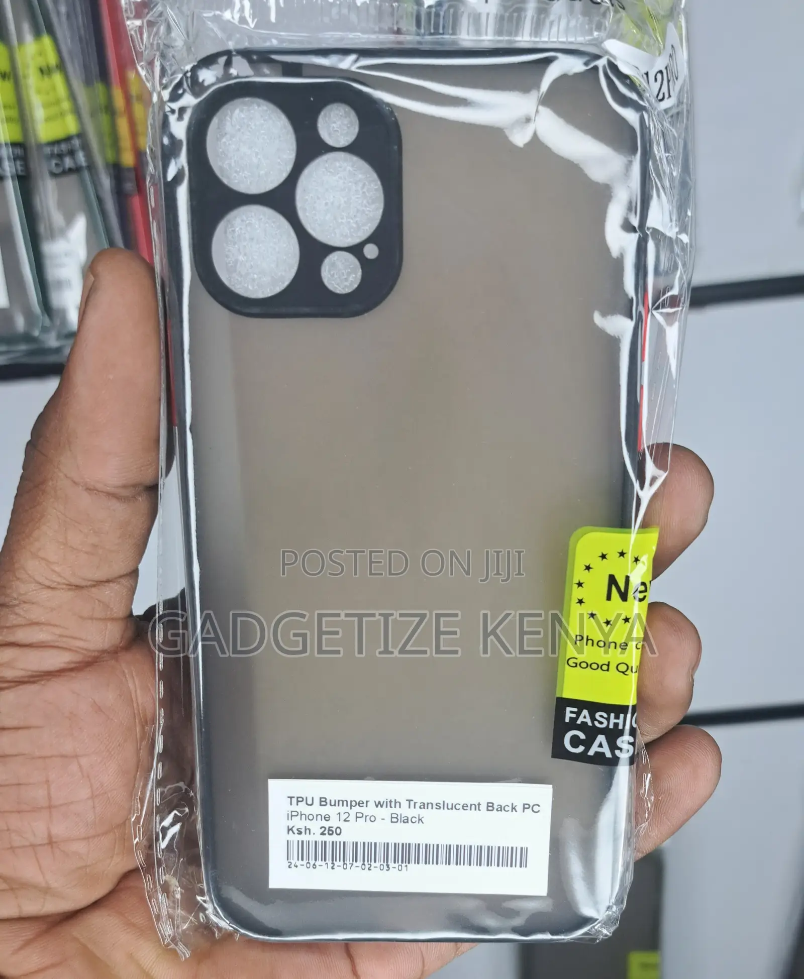 iPhone 12 Pro Tpu Bumper With Translucent Back Pc Case