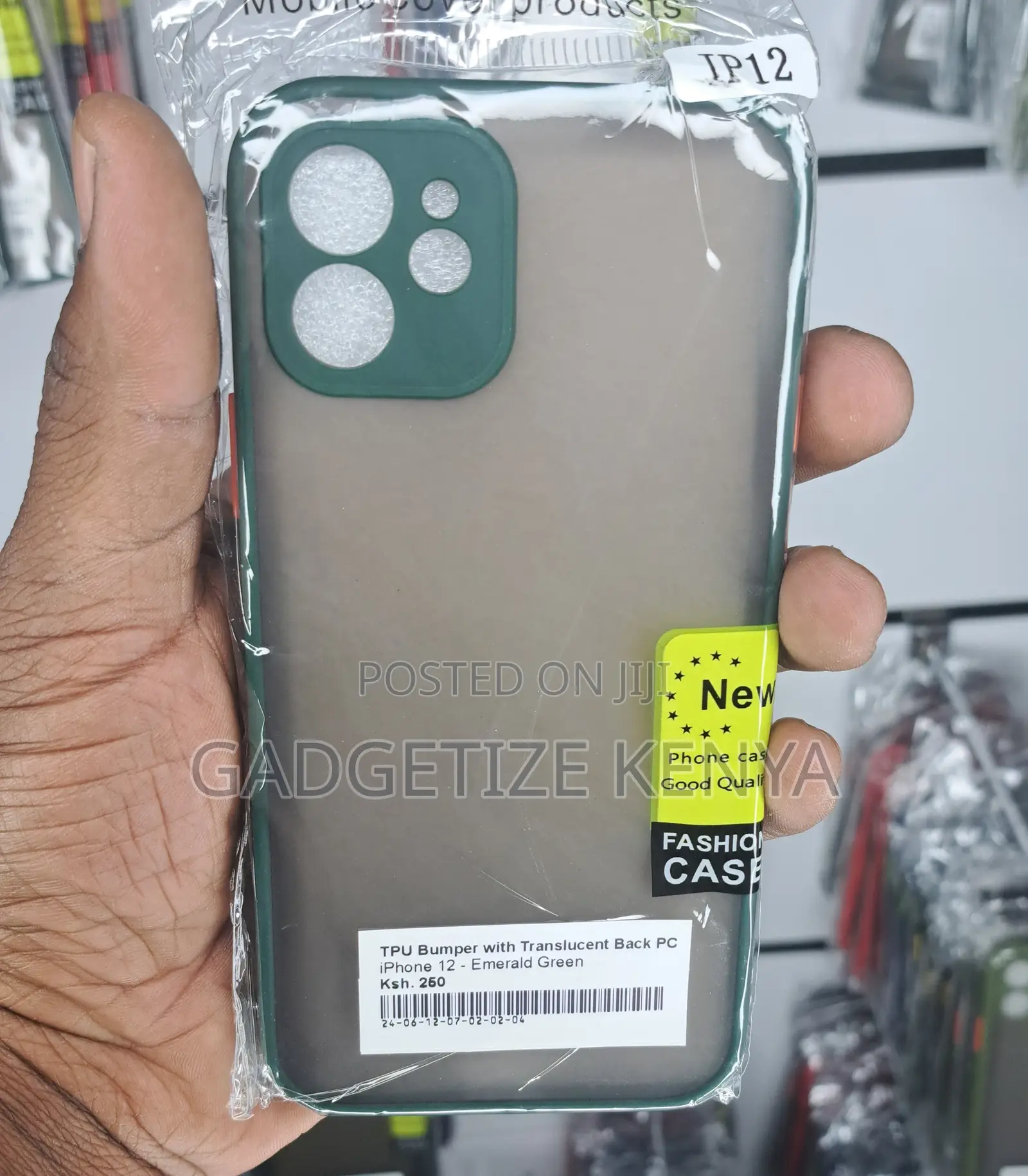 Tpu Bumper With Translucent Back Pc Case for iPhone 12
