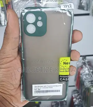 Tpu Bumper With Translucent Back Pc Case for iPhone 12