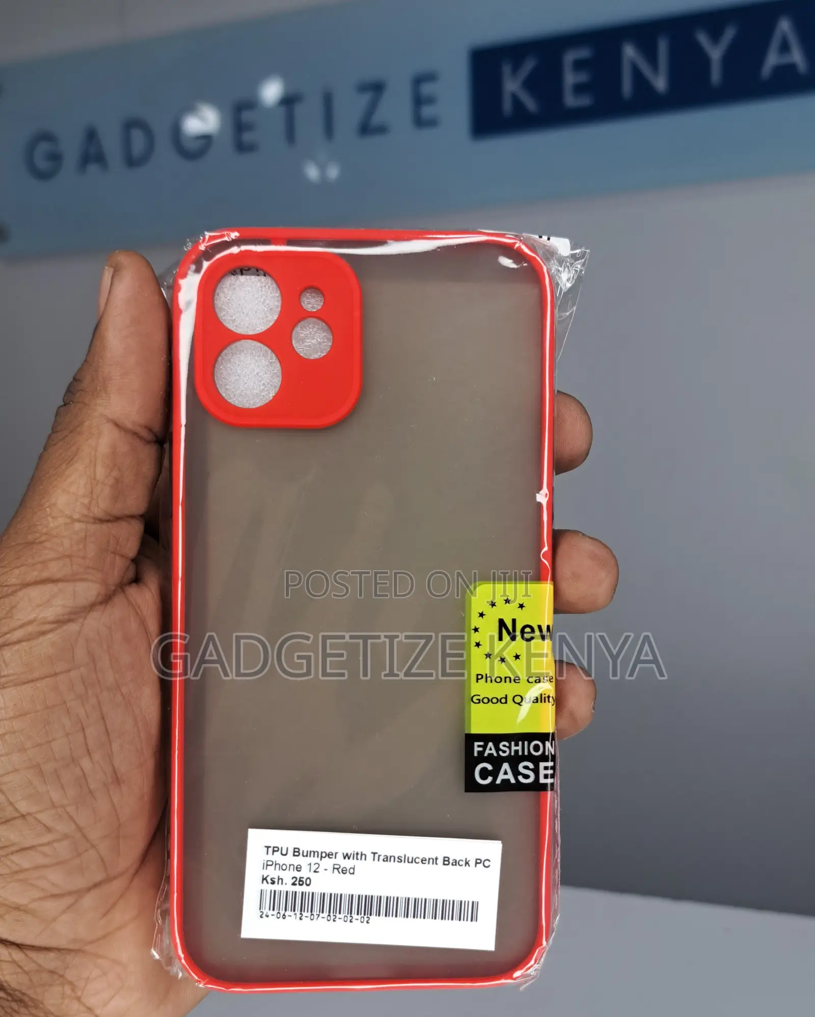 Tpu Bumper With Translucent Back Pc Case for iPhone 12