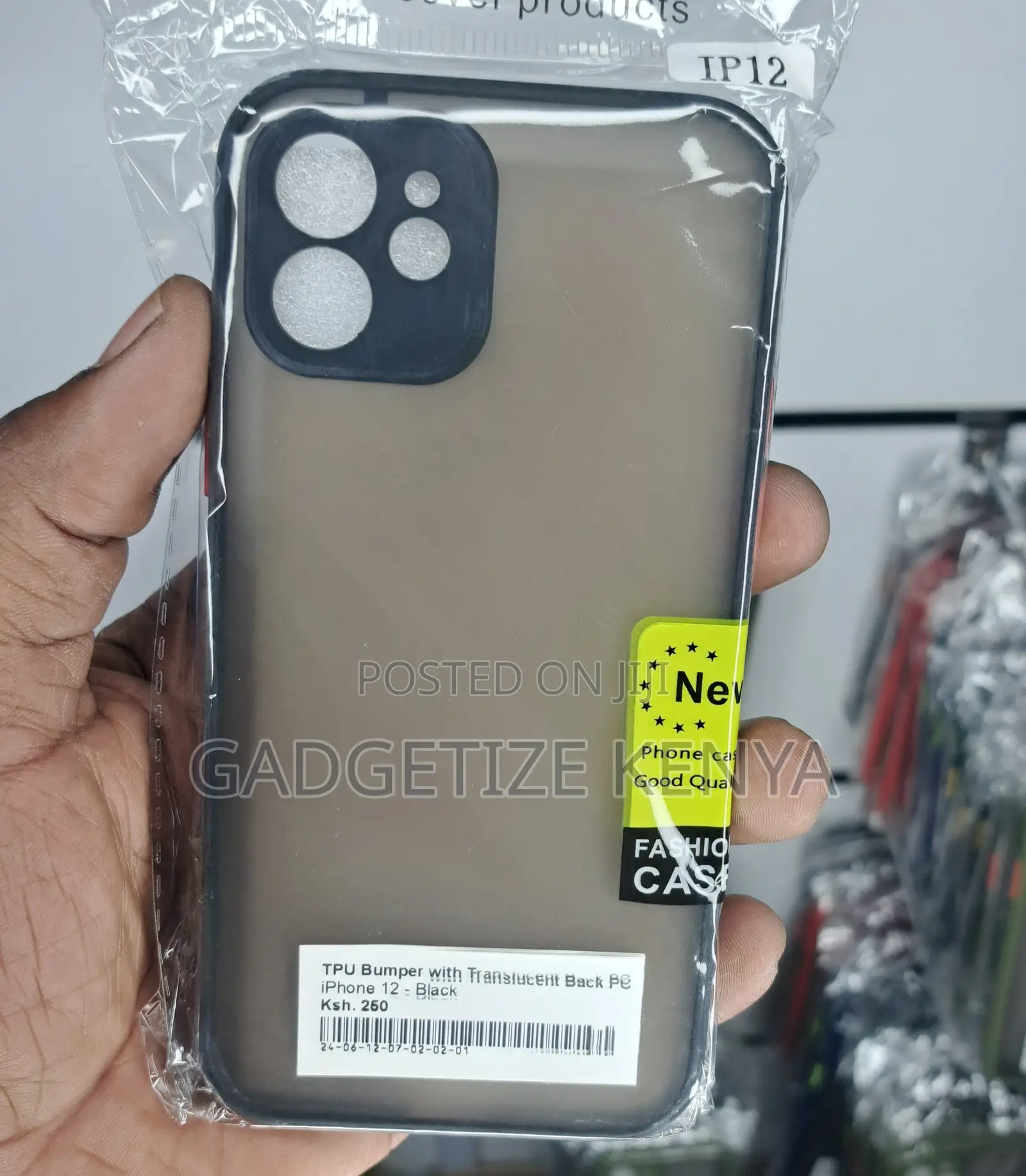 Tpu Bumper With Translucent Back Pc Case for iPhone 12