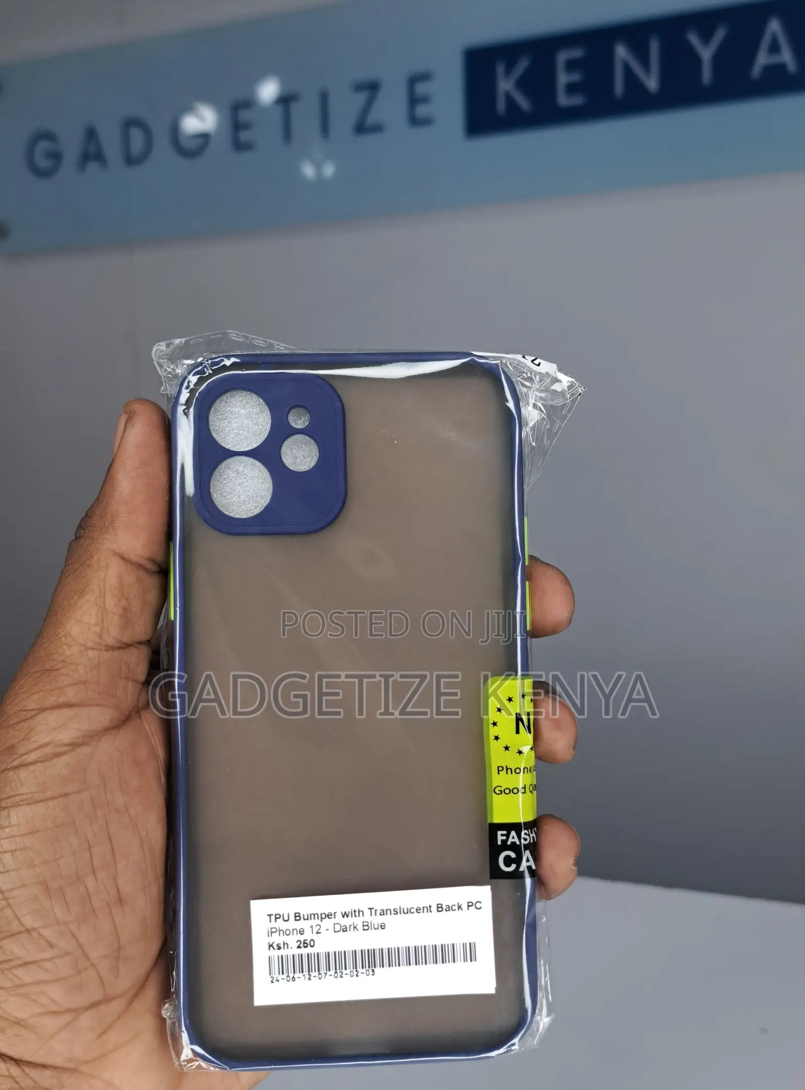 Tpu Bumper With Translucent Back Pc Case for iPhone 12