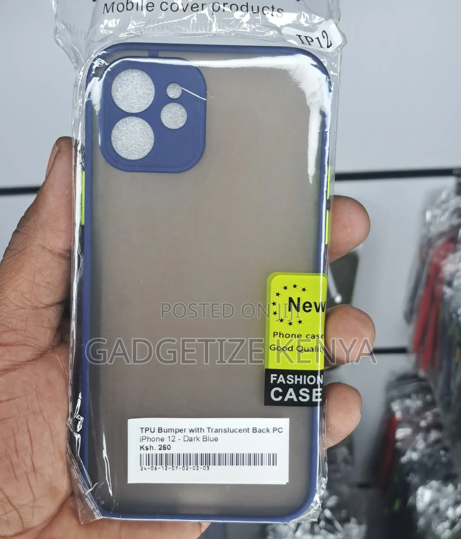 Tpu Bumper With Translucent Back Pc Case for iPhone 12