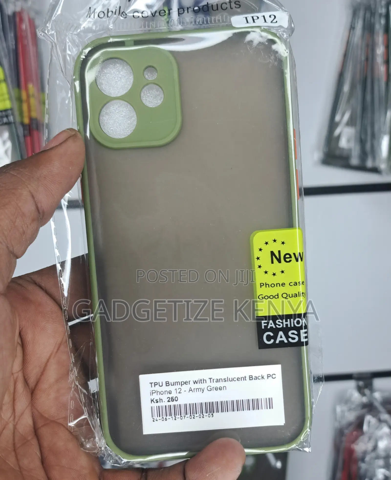 Tpu Bumper With Translucent Back Pc Case for iPhone 12