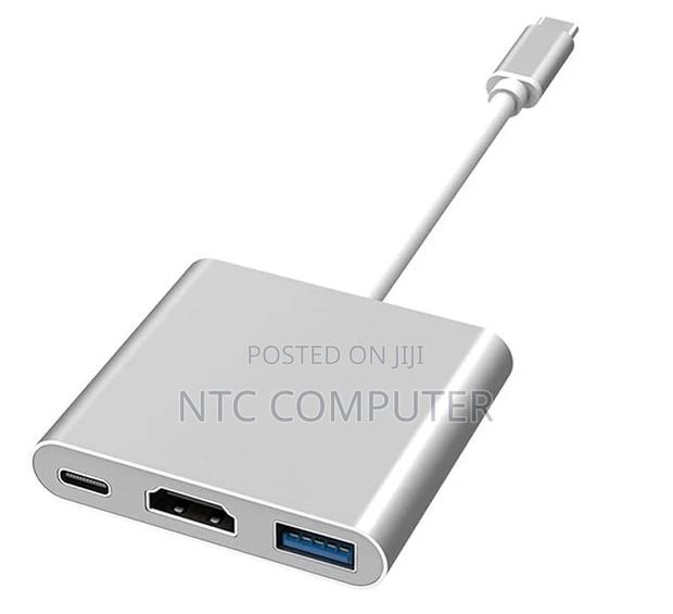 3 in 1 Type-C to Hdmi Usb 3.0 Hub Usb-C Data Charging Adapter Cable