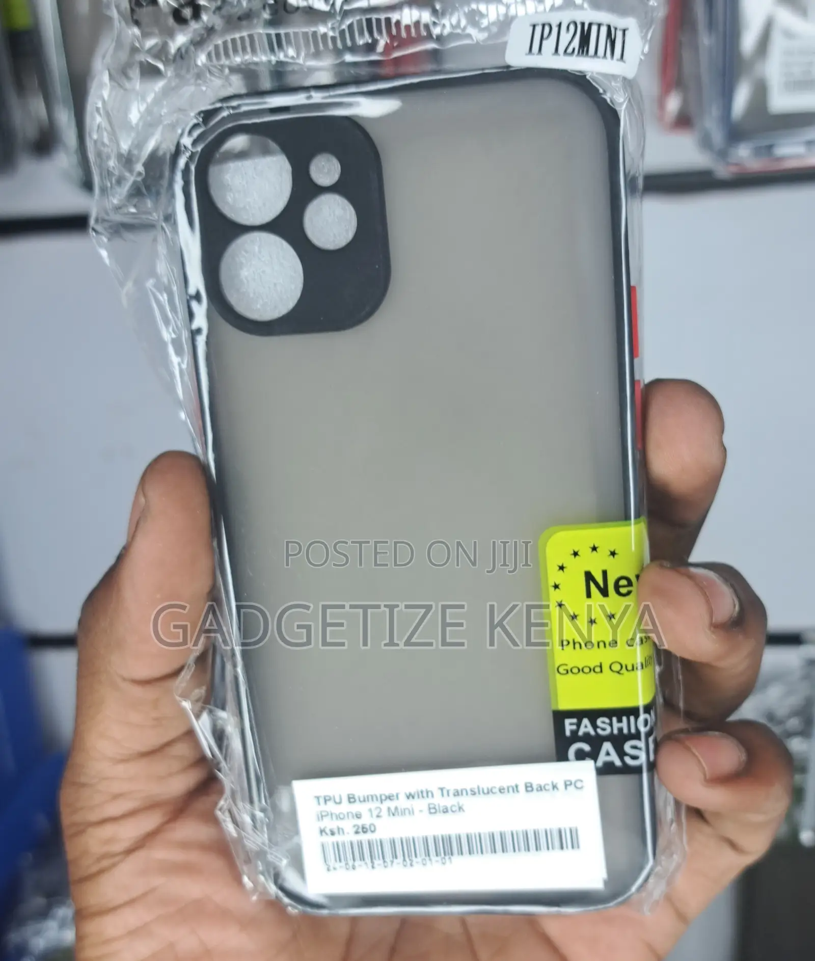 iPhone 12 Mini Tpu Bumper With Translucent Back Pc Case
