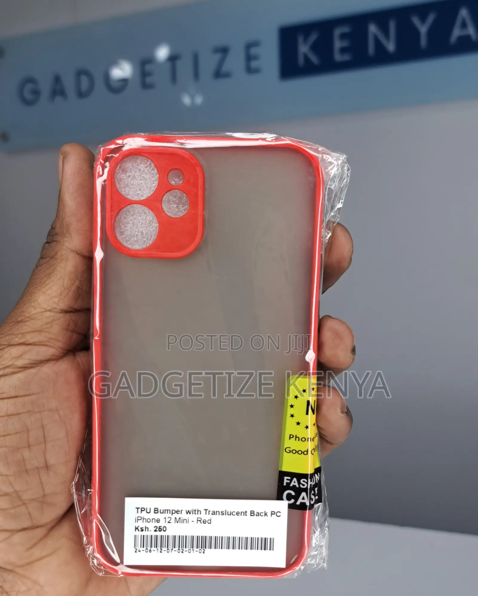 iPhone 12 Mini Tpu Bumper With Translucent Back Pc Case