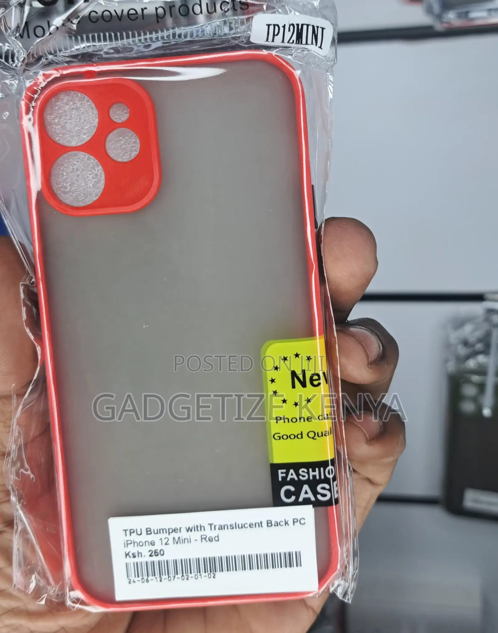 iPhone 12 Mini Tpu Bumper With Translucent Back Pc Case