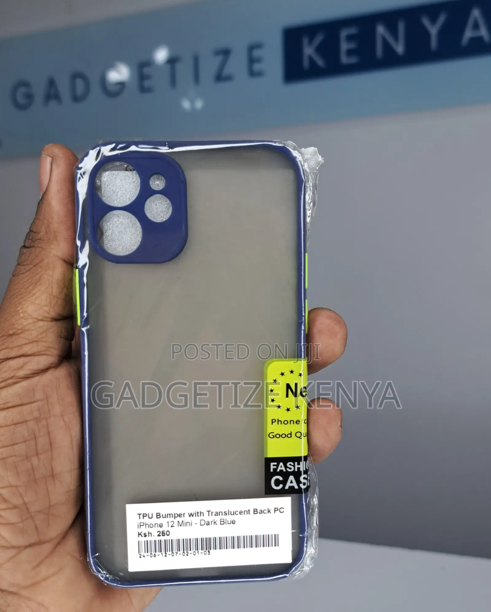 iPhone 12 Mini Tpu Bumper With Translucent Back Pc Case
