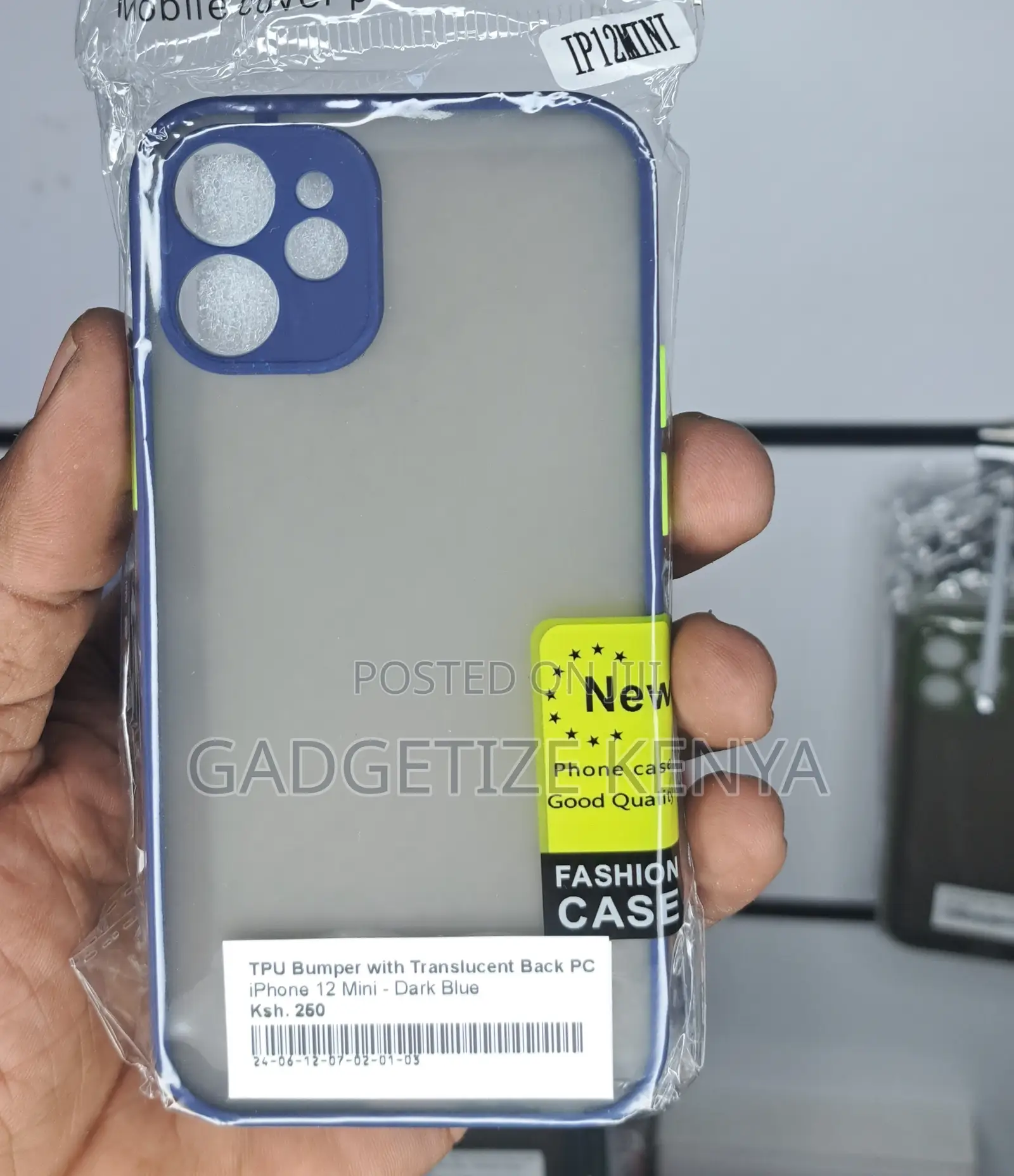 iPhone 12 Mini Tpu Bumper With Translucent Back Pc Case